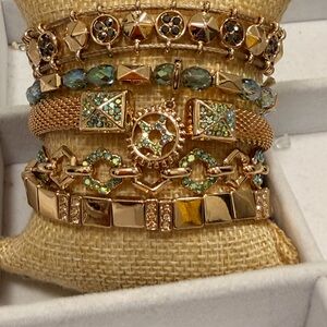 BOMB PARTY ORIGINAL STACK WITH TWO EXTRA BP STRETCH BRACELETS! BRAND NEW!